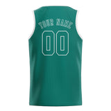 Custom Blue Green & Blue Green Colors Design Sports Basketball Jersey