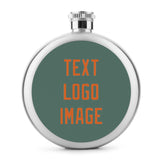 Custom Blue Green Orange Hip Flask