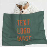 Custom Blue Green Orange Pet Blanket