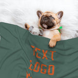 Custom Blue Green Orange Pet Blanket