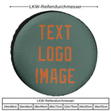Custom Blue Green Orange Truck Tires