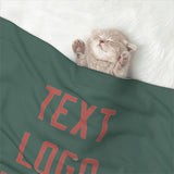 Custom Blue Green Copper Rose Pet Blanket