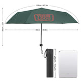 Custom Blue Green Copper Rose Automatic Umbrella