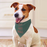 Custom Blue Green Copper Rose Pet Scarf