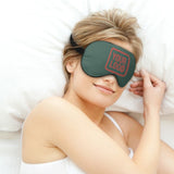 Custom Blue Green Copper Rose Sleep Mask