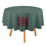 Custom Blue Green Crimson Red Round Table Cloth