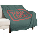 Custom Blue Green Copper Rose Blanket