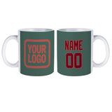 Custom Blue Green Crimson Red Mug
