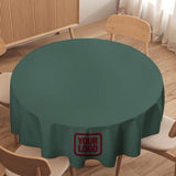 Custom Blue Green Crimson Red Round Table Cloth