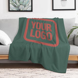 Custom Blue Green Copper Rose Blanket
