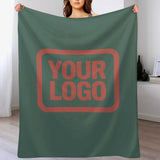 Custom Blue Green Copper Rose Blanket