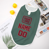Custom Blue Green Crimson Red Pet Vest