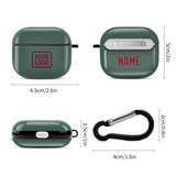 Custom Blue Green Crimson Red AirPods Case (3rd Generation)