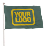 Custom Blue Green Gold Flag