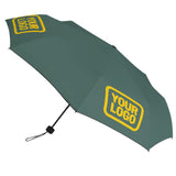 Custom Blue Green Gold Automatic Umbrella