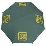 Custom Blue Green Gold Automatic Umbrella