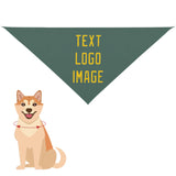Custom Blue Green Gold Pet Scarf