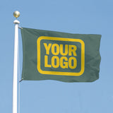 Custom Blue Green Gold Flag