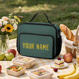 Custom Blue Green Gold Lunch Bag