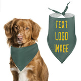 Custom Blue Green Gold Pet Scarf