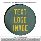 Custom Blue Green Gold Truck Tires
