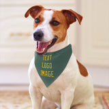 Custom Blue Green Gold Pet Scarf