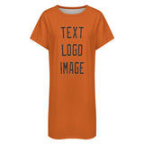 Custom Orange Brown Nachthemd