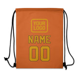 Custom Orange Yellow Drawstring Bag