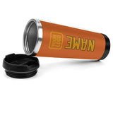Custom Orange Yellow Stainless Steel Water Cup