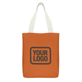 Custom Orange Yellow Canvas Tote Bag