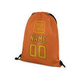 Custom Orange Yellow Drawstring Bag