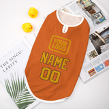 Custom Orange Yellow Pet Vest