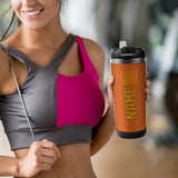 Custom Orange Yellow Stainless Steel Water Cup