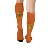 Custom Orange Yellow Knee-High Sock