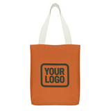 Custom Orange Green Canvas Tote Bag
