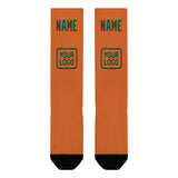 Custom Orange Green Knee-High Sock