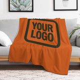 Custom Orange Olive Blanket