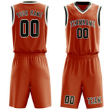 Custom Orange Olive Basketball Set