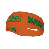 Custom Orange Emerald Green Sports headband