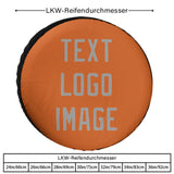 Custom Orange Gray Truck Tires