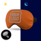 Custom Orange Gray Sleep Mask