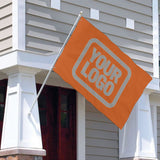 Custom Orange Gray Flag