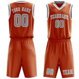 Custom Orange Gray Basketball Set