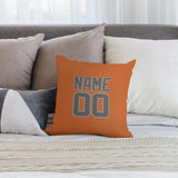Custom Orange Dark Grey Pillowcase