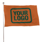 Custom Orange Green Flag