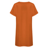 Custom Orange Green Nachthemd