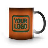 Custom Orange Dark Green Magic Mug