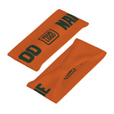 Custom Orange Dark Green Sports headband