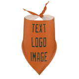 Custom Orange Dark Green Pet Scarf