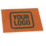 Custom Orange Dark Green Flag